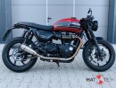 HATTECH Auspuff - OYK75 Low - Schalldämpfer mit Anbauteilen für TRIUMPH Speed Twin / Thruxton 1200 / R / RS auf original Krümmer - EU-Typgenehmigung poliert