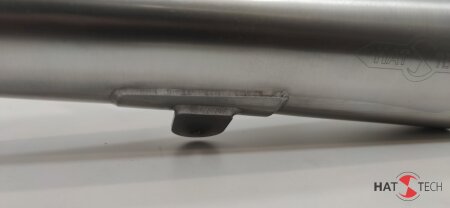 SIDEPIPE_GB25- HATTECH Komplettanlage ohne Interferenzrohr  fr BMW R 80, R 80RT, R 100 RS, RT Monolever Modelle  ab `85   Komplettanlage mit Krmmer und Schalldmpfer - Mit EG-ABE
