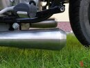 SIDEPIPE_GB25- HATTECH Komplettanlage ohne Interferenzrohr  für BMW R 80, R 80RT, R 100 RS, RT Monolever Modelle  ab `85   Komplettanlage mit Krümmer und Schalldämpfer - Mit EG-ABE