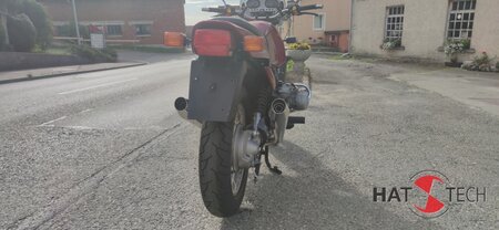 HATTECH Auspuff - GB-OYK - BMW R80R / 100R  und Mystic ---  links- und rechtsseitiger Schalldmpfer - steil stehend -  ab original Krmmer mit EG-ABE #1