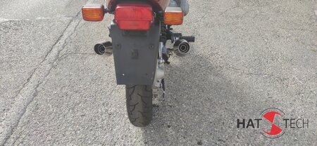 HATTECH Auspuff - GB-OYK - BMW R80R / 100R  und Mystic ---  links- und rechtsseitiger Schalldmpfer - steil stehend -  ab original Krmmer mit EG-ABE #1
