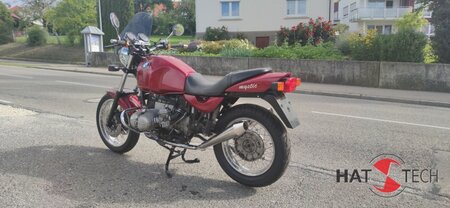 HATTECH Auspuff - GB-OYK - BMW R80R / 100R  und Mystic ---  links- und rechtsseitiger Schalldmpfer - steil stehend -  ab original Krmmer mit EG-ABE #1