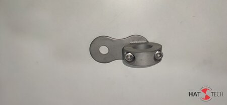 Universal - Halter fr Rohr D1 = 18mm verschraubbar in Edelstahl gefertigt