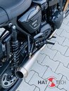 HATTECH Auspuff - GUNBALL 25 - Schalldämpfer mit Anbauteilen für TRIUMPH Speed Twin / Thruxton 1200 / R / RS  auf original Krümmer - EU-Typgenehmigung #1