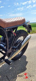 BMW R80 / 100R  und Mystic HATTECH OYK Schalldmpfer steil stehend, mit Y-Rohr ab Krmmer mit EG-ABE