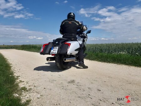 HATTECH Auspuff - SS16 - runde Endschalldmpfer mit Geruschreduzierungseinstzen fr BMW K1600 B / Grand America alle Modelle #1