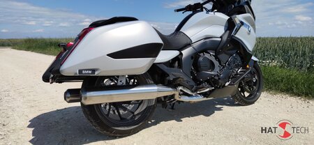 HATTECH Auspuff - SS16 - runde Endschalldmpfer mit Geruschreduzierungseinstzen fr BMW K1600 B / Grand America alle Modelle #1