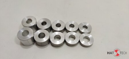 Hattech Aluminium Distanz Da=24mm, H=15mm, Di= 8,5mm geeignet fr M8 Schrauben