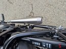 HATTECH Auspuff - BOBBER 470/85 - Schalldämpfer mit Anbauteilen für TRIUMPH BONNEVILLE BOBBER (EURO 4)  auf original Vorschalldämpfer - EU-Typgenehmigung