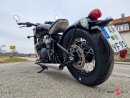 HATTECH Auspuff - BOBBER 470/85 - Schalldämpfer mit Anbauteilen für TRIUMPH BONNEVILLE BOBBER (EURO 5)  auf original Vorschalldämpfer - EU-Typgenehmigung #1