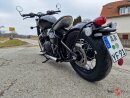 HATTECH Auspuff - BOBBER LC_240/80 RACING-Schalldämpfer mit Anbauteilen für TRIUMPH BONNEVILLE BOBBER (EURO 4)  auf original Vorschalldämpfer - ONLY FOR RACE USE -