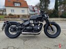 HATTECH Auspuff - BOBBER LC_240/80 RACING-Schalldämpfer mit Anbauteilen für TRIUMPH BONNEVILLE BOBBER (EURO 5)  auf original Vorschalldämpfer - ONLY FOR RACE USE -