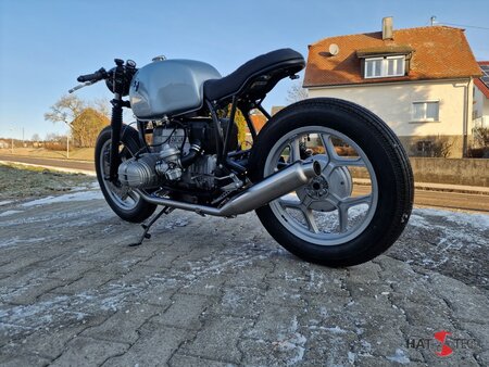 S-Force-K60- HATTECH 2in1 Komplettanlage  fr  - BMW R 80, R 80RT, R 100 RS, R100 RT Monolever Modelle  ab `85   Komplettanlage mit Krmmer und Schalldmpfer - Mit EG-ABE