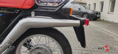 BMW R80 G/S - ST HATTECH -  Paris-Dakar 86 SOZIUS - Schalldämpfer mit EG-ABE