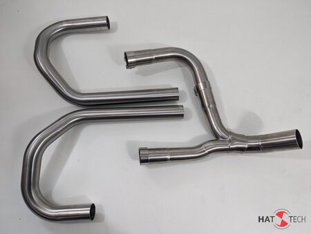 BMW R80 G/S und R80 ST HATTECH Krmmer (ohne Interferenzrohr) mit Y-ROHR als Vorschalldmpferersatz. Passend auf Originalschalldmpfer oder Hattech Einzelschalldmpfer - BMW R80 G/S und R80 ST