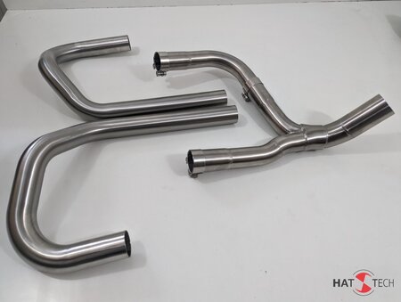 BMW R80 G/S und R80 ST HATTECH Krmmer (ohne Interferenzrohr) mit Y-ROHR als Vorschalldmpferersatz. Passend auf Originalschalldmpfer oder Hattech Einzelschalldmpfer - BMW R80 G/S und R80 ST