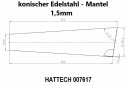 HATTECH - Konischer Edelstahlmantel - Material 1.4301 -...