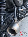 HATTECH Auspuff - OYK75 Low - Euro 5 - Schalldämpfer mit Anbauteilen für TRIUMPH Speed Twin / Thruxton 1200 / R / RS auf original Krümmer - EU-Typgenehmigung
